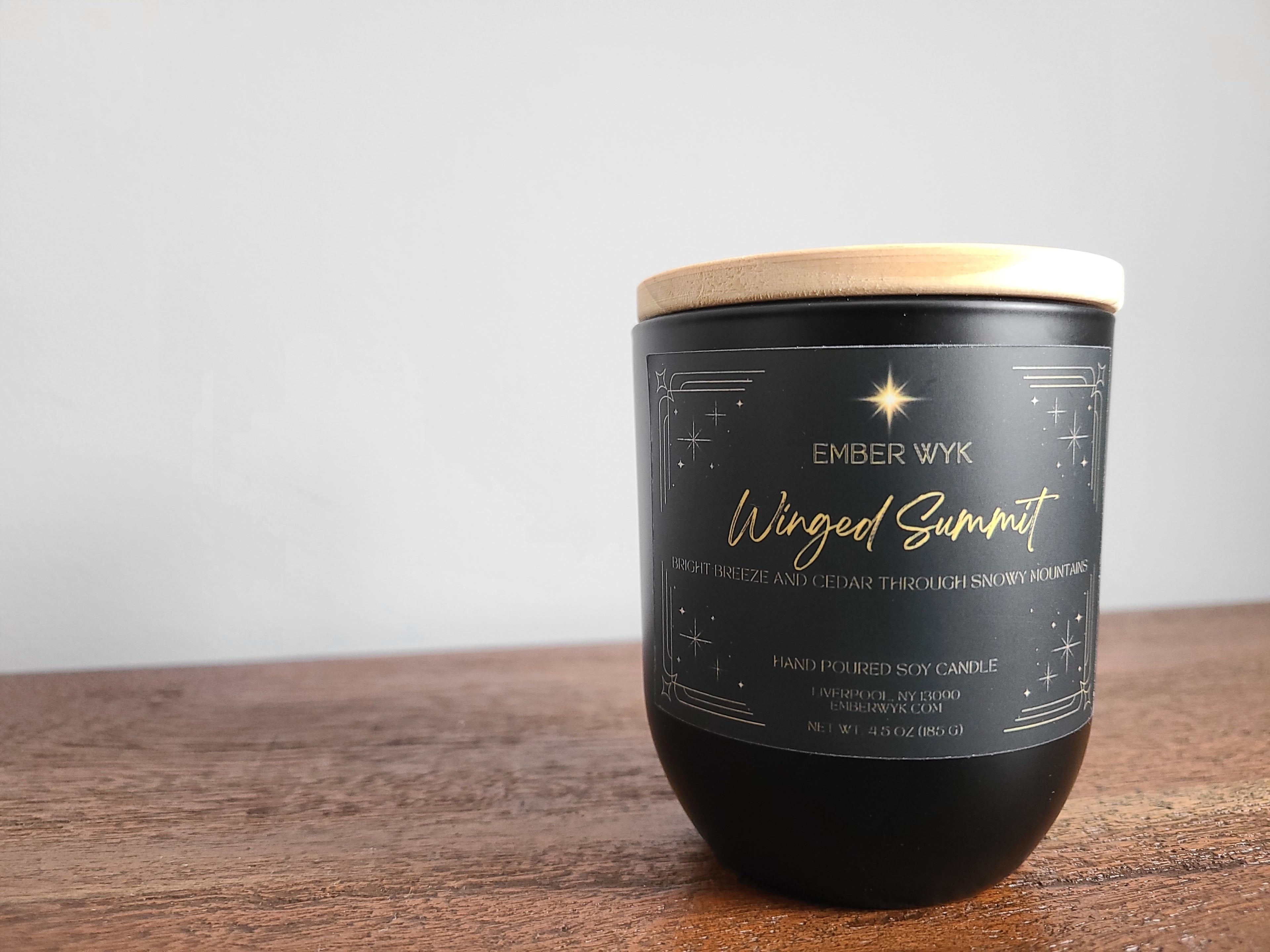 Winged Summit – Woodsy Fantasy Candle | Earthy & Masculine | Crackling Wooden Wick Candle