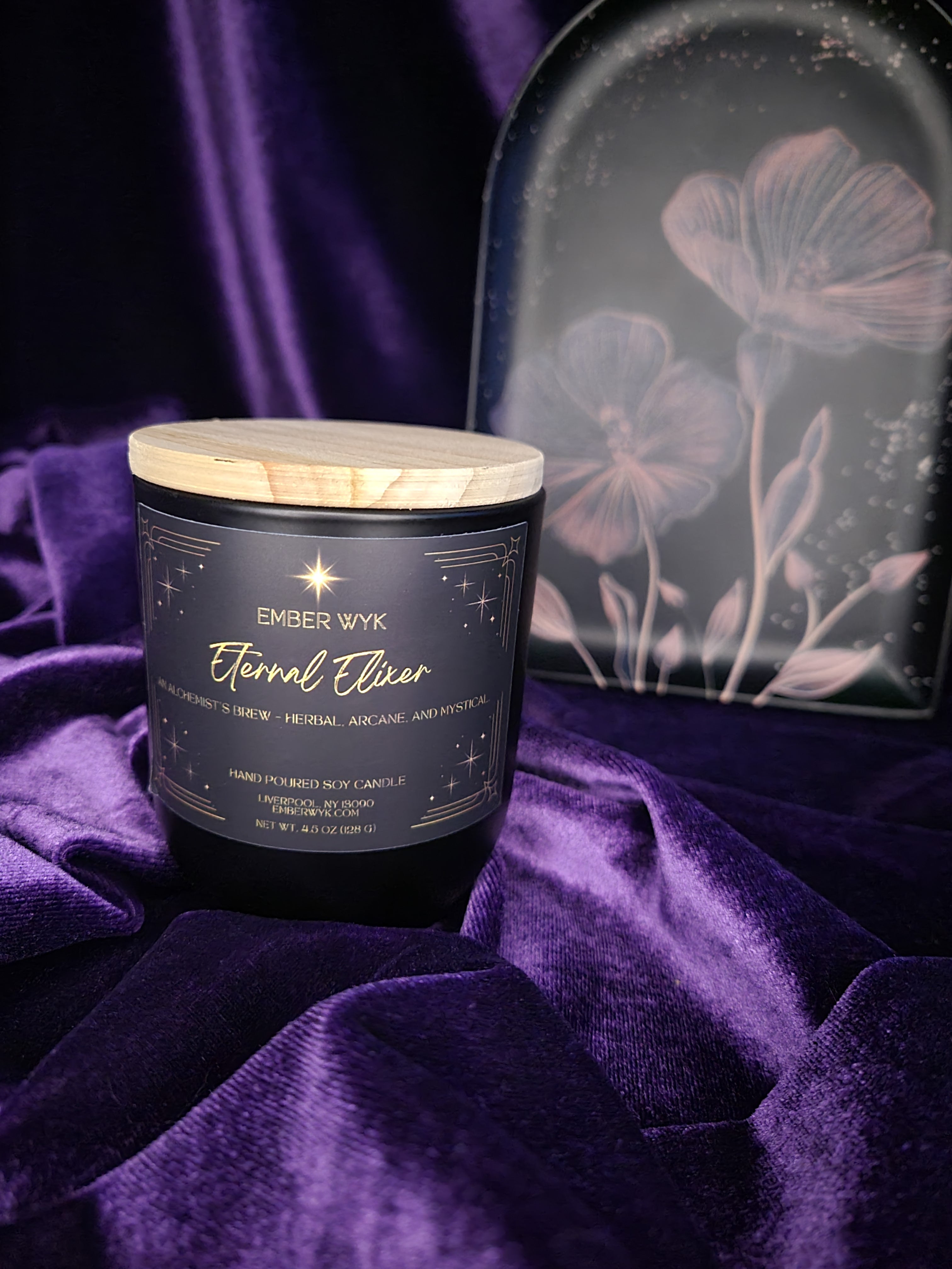 4.5 oz Eternal Elixir – Apothecary Fantasy Candle | Herbal & Mysterious | Clean Burning Soy Candle